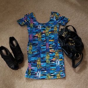 Bodycon geo dress